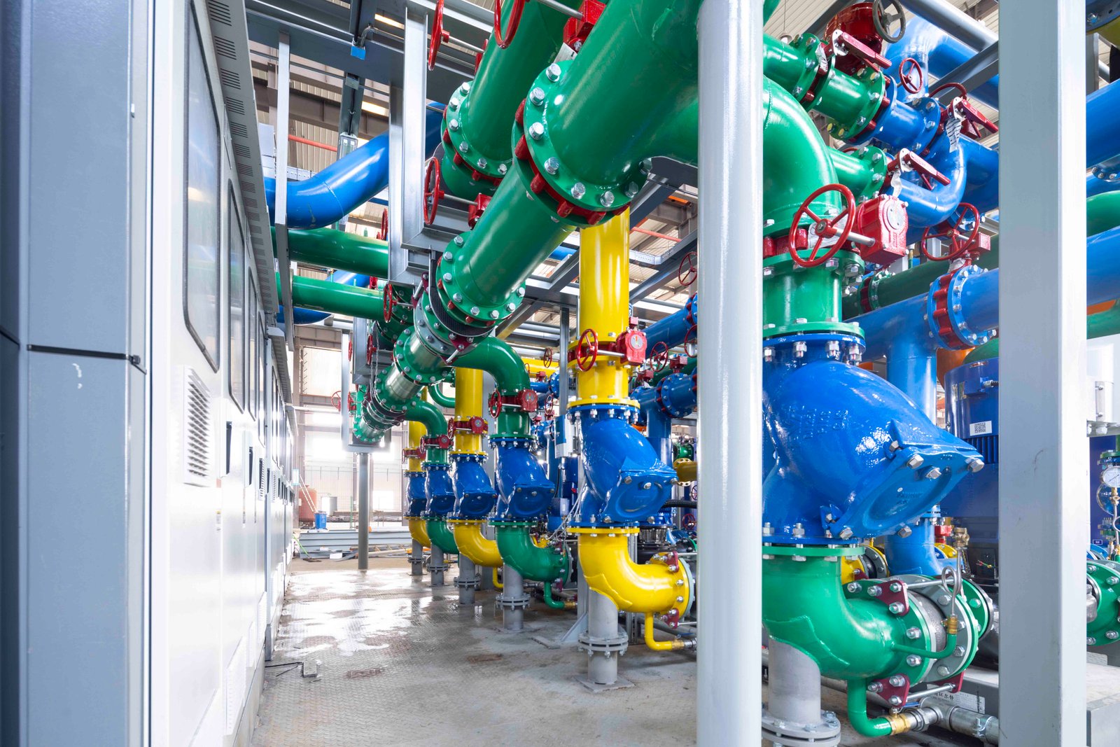 Accessen Cooling Station Piping Room